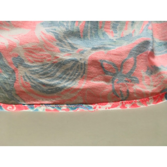 Lilly Pulitzer Windsor Strapless Dress Summer Siren Pink Sun Ray Seashell Sz XXS - Picture 14 of 14
